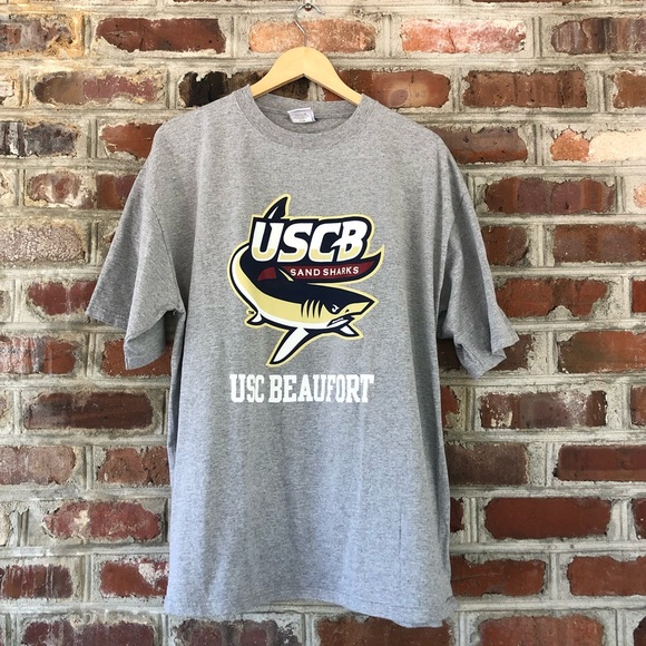 CHAMPION • USC Beaufort Sandsharks Gray Cotton Tee Shirt XXL - Picture 14 of 15